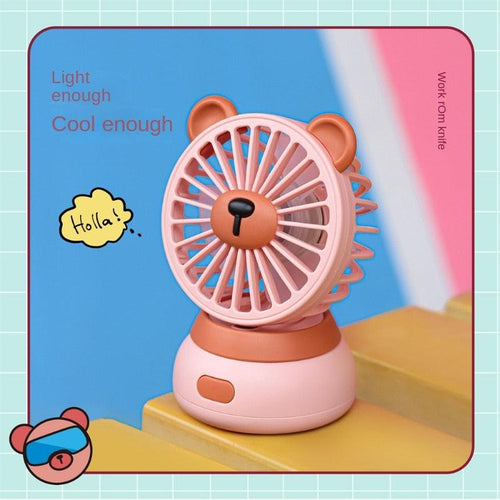 Creative Cartoon Bear Desktop Mini Fan